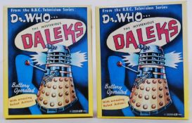 DOCTOR WHO: Two Marx / Dapol reissue limited edition battery operated Daleks.