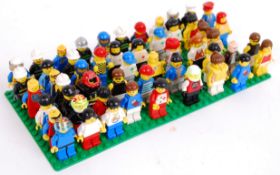 LEGO: A collection of 50+ assorted vintage Lego minifigures.