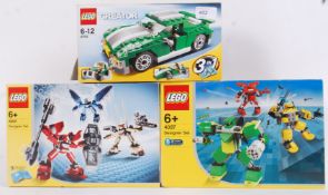 LEGO: A collection of 3x Lego Creator / Designer sets to include 6473, 4097 and 4881.