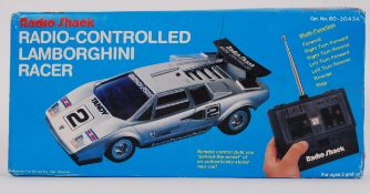 RADIO SHACK: An original vintage Radio Shack made radio controlled Lamborghini.