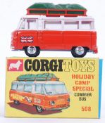 CORGI: An original vintage Corgi 508 ' Holiday Camp Special ' Commer Bus. Mint, in a mint box.