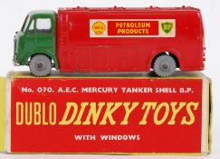 DINKY DUBLO: An original vintage Dinky Dublo 070 diecast model AEC Mercury Tanker Shell BP.