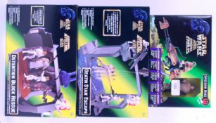 STAR WARS: A collection of 3x Kenner Star Wars playsets - Speeder Bike,