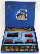 HORNBY DUBLO; An original vintage Hornby Dublo EDG17 largely tinplate railway trainset.