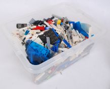 LEGO: A large crate of assorted Lego. To include 1980's, Marvel, Pirates, Space, City.