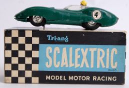 SCALEXTRIC: An original vintage Scalextric Lister Jaguar racing car MM / E1.