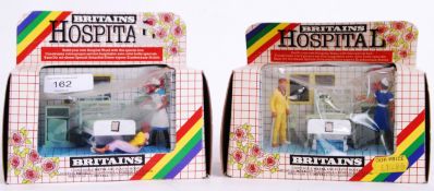 BRITAINS HOSPITAL: Two original vintage Britains Hospital diecast and plastic boxed figure sets.