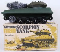 ACTION MAN: Original vintage Palitoy Action Man ' Scorpion Tank ' vehicle. Within the original box.