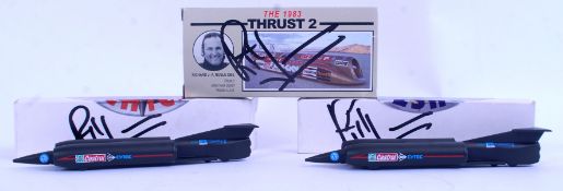 RICHARD NOBLE LLEDO: A collection of 3x Thrust Land Speed Record diecast model cars all by Lledo.