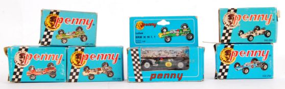 POLISTIL PENNY: A collection of 6x original diecast model ' Penny ' cars by Polistil.