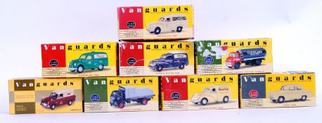VANGUARDS: A collection of 8x Vanguards boxed 1:43 scale diecast model cars,
