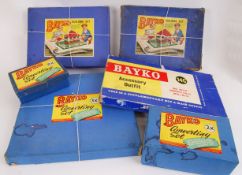BAYKO: A LARGE private collection of Bayko building sets. 6x sets and a quantity of loose.