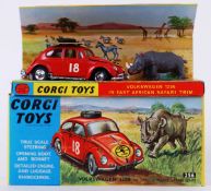 RARE CORGI 256 EAST AFRICA SAFARI: A fabulous super-mint Corgi 256 Volkswagen 1200 in East Africa