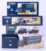 PICKFORDS: A collection of Corgi diecast models, all of Pickfords trucks,