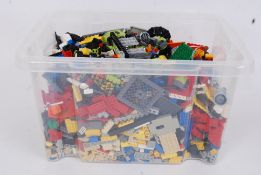 LEGO: A large crate of assorted Lego. To include 1980's, Marvel, Pirates, Space, City.