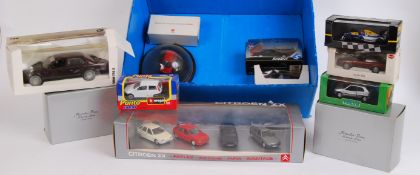 DIECAST: A collection of assorted vintage boxed diecast model cars and vehicles to include Solido,
