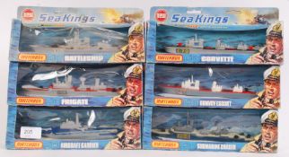 SEA KINGS: A collection of 6x Matchbox Sea Kings Superfast diecast model ships.