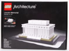 LEGO; An original Lego Architecture set 21022 The Lincoln Memorial.