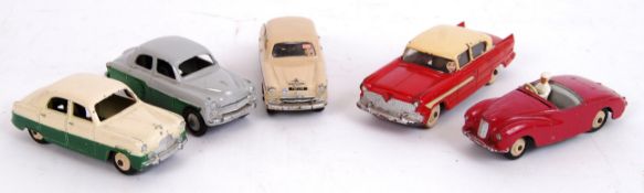 DINKY: A collection of 5x vintage Dinky diecast models, all loose, to include: 162, 164, 176,