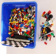 LEGO: A large crate of assorted Lego. To include 1980's, Marvel, Pirates, Space, City.