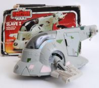 STAR WARS: An original vintage Star Wars Empire Strikes Back Palitoy made Slave 1 ship.