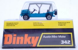 DINKY: An original vintage Dinky Austin Mini Moke 342 diecast model.
