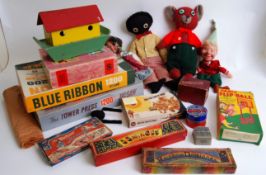 TOYS AND GAMES: A collection of vintage assorted toys, games and puzzles etc.