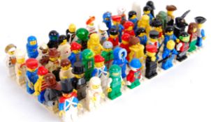 LEGO: A collection of 50+ assorted vintage Lego minifigures.