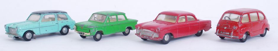 SPOT ON: A collection of 4x vintage original Spot On 1:42 scale diecast model cars to include a