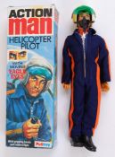 ACTION MAN: An original vintage 1964 Palitoy Action Man ' Helicopter Pilot ' action figure doll.