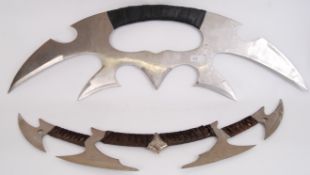 STAR TREK KLINGON WEAPONS: Two original Star Trek Klingon costume / cosplay replica display swords