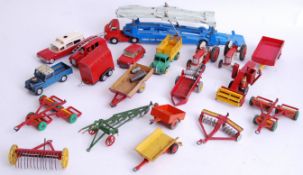 CORGI & DINKY: A quantity of assorted vintage loose Corgi & Dinky diecast model cars to include;