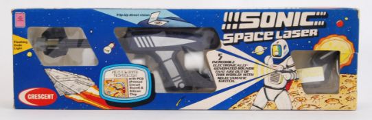 SONIC SPACE LASER: A rare Crescent toys ' Sonic Space Laser ' space gun.