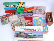 TOYS AND GAMES: A large quantity of assorted vintage toys and games to include;