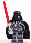 LEGO CHROME DARTH VADER: An original rare variation ' chrome ' effect Darth Vader Star Wars