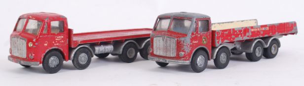 SPOT ON: Two original vintage Spot On 1:42 scale diecast model AEC Major 8 trucks / lorries.