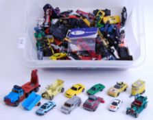DIECAST: A crate of assorted vintage loose diecast to include Matchbox, Models Of Yesteryear,