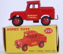 DINKY: An original vintage Dinky Toys 255 Mersey Tunnel Police Van diecast model car.