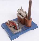 WILESCO LIVE STEAM: An original vintage Wilesco Live Steam plant,