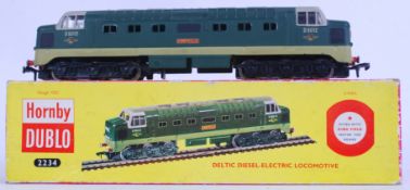 HORNBY DUBLO: An original vintage Hornby Dublo 2234 Deltic Diesel two rail electric trainset