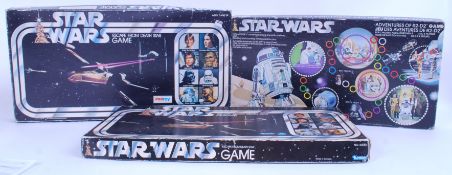 STAR WARS: A collection of 3x original vintage Star Wars board games - ' Adventures of R2D2 ' and
