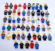 LEGO: A collection of 55x assorted Lego minifigures to include: space, vintage, City,