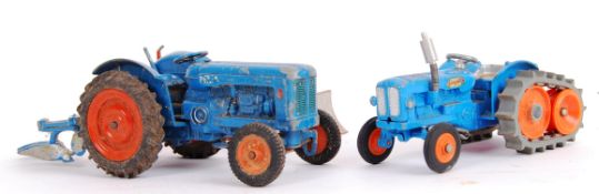 TRACTOR; Two vintage original diecast model tractors,