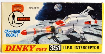 DINKY: An original vintage Dinky Toys UFO Interceptor diecast model no.351.