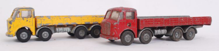 SPOT ON: Two original vintage Spot On AEC Major 8's. 1:42 scale diecast model lorries.