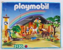 PLAYMOBILE; An original Playmobile 3120 Stables playset. Likely complete, but unchecked.