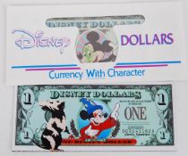 LEWIS BANNISTER: An original unique Lewis Bannister graffiti art Disney Dollar.
