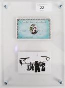 D*FACE AMERICAN DEFACE: An original D*FACE ' Black Rat Press ' made ' American Depress ' credit