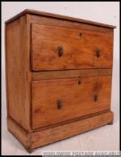 A lovely pine and elm drawer unit . 2 ve