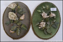 A pair of late 19th century wall hanging
